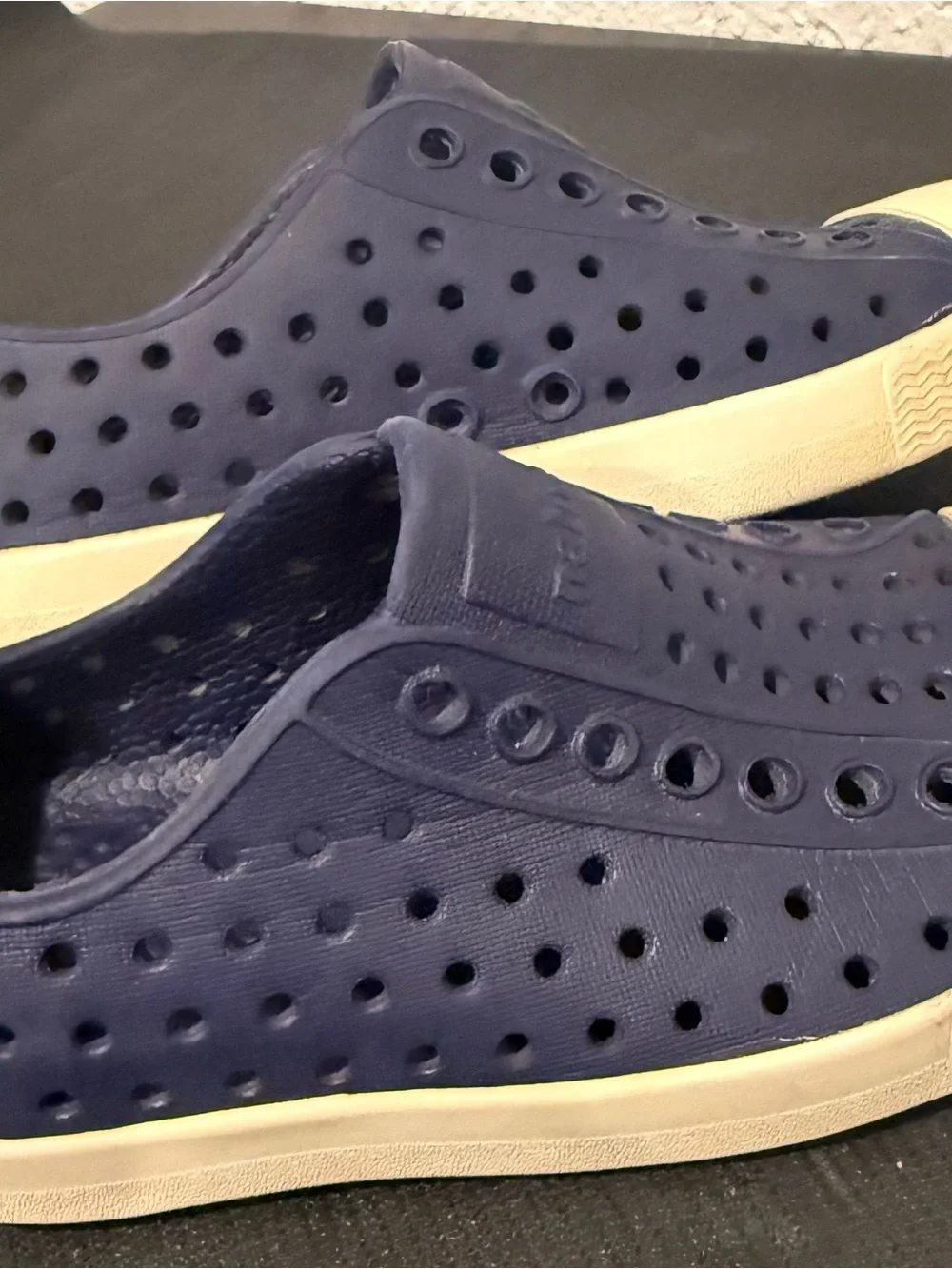 Native Blue & White Slip On Shoes